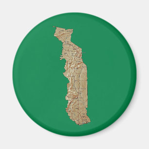 Togo-Karten-Magnet Magnet