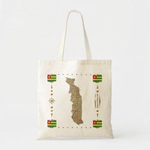 Togo Map + Flags Bag Tragetasche
