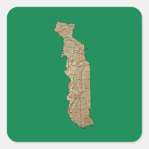Togo Map Sticker