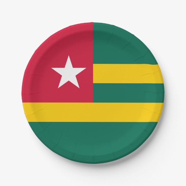Togo Pappteller (Vorderseite)
