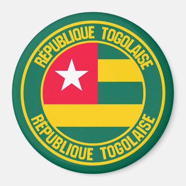 Togo Round Emblem Magnet (Vorne)