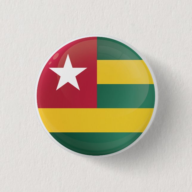 Togo Round Icon Flag Button (Vorderseite)