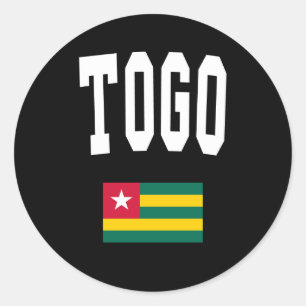 Togo Style Runder Aufkleber