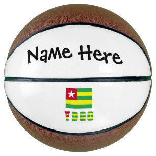 Togo und Togolesische Flagge Personalisiert Basketball