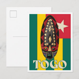 Togo Vintage Travel  Postkarte