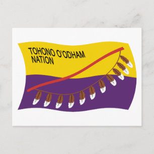 Tohono O'odham Nation Flag Postcard Postkarte