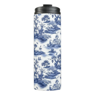 Toile (blaue Weide) Design Thermosbecher