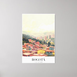 Toile Bogota Colombia Vintage Leinwanddruck