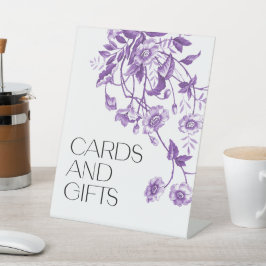 Toile Brautparty Karten und Geschenke Sockelschild