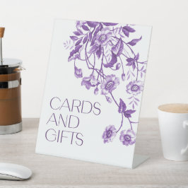 Toile Brautparty Karten und Geschenke Sockelschild