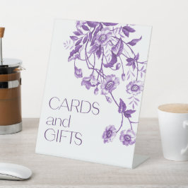 Toile Brautparty Karten und Geschenke Sockelschild