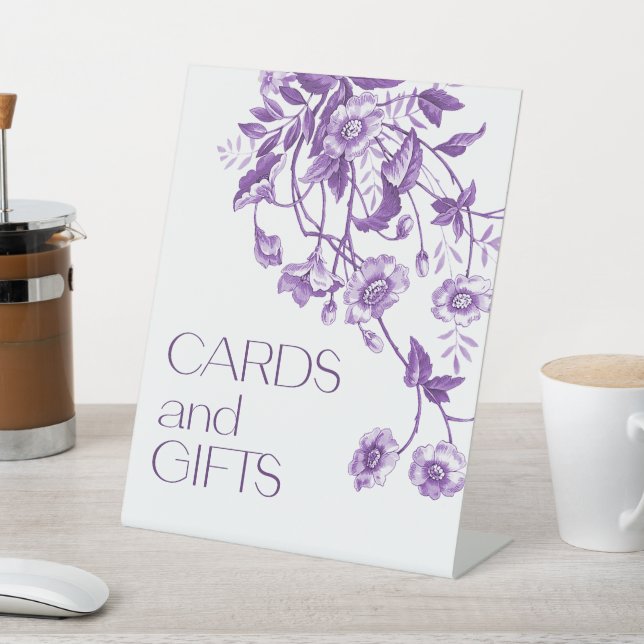 Toile Brautparty Karten und Geschenke Sockelschild (In SItu)