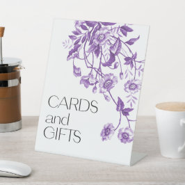 Toile Brautparty Karten und Geschenke Sockelschild