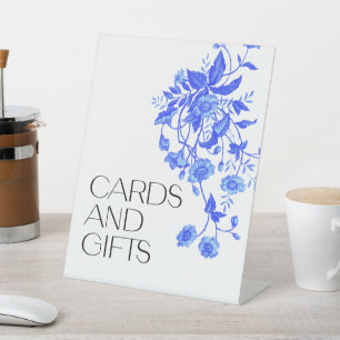 Toile Brautparty Karten und Geschenke Sockelschild