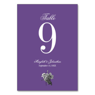 Toile & Calligraphie Tischnummer