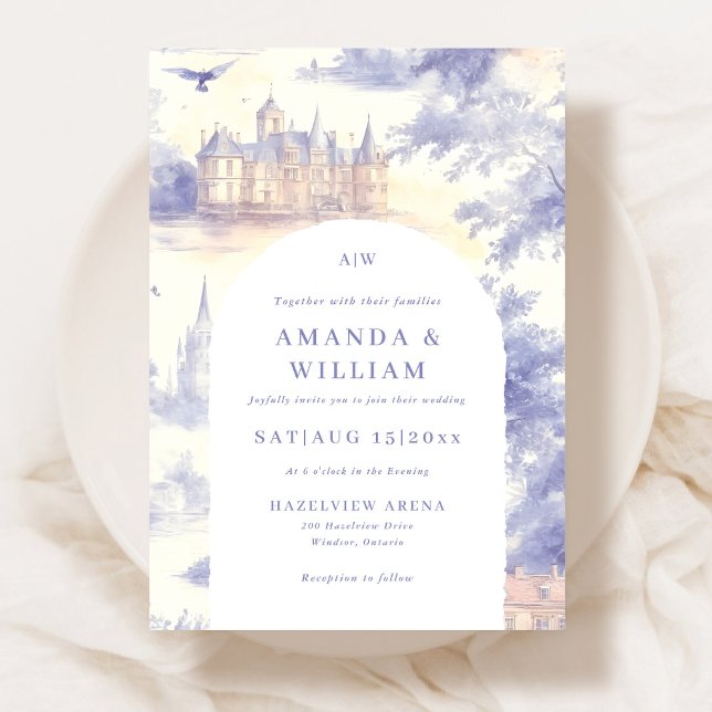 Toile de Jouy Art Wedding Einladung (Von Creator hochgeladen)