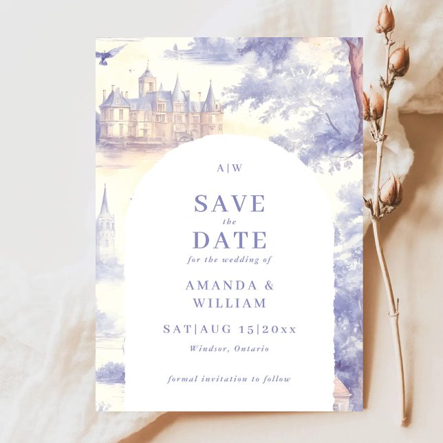 Toile de Jouy Art Wedding Save The Date (Von Creator hochgeladen)