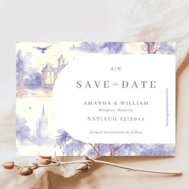 Toile de Jouy Art Wedding Save The Date (Von Creator hochgeladen)