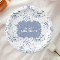 Toile De Jouy Bear Babydusche