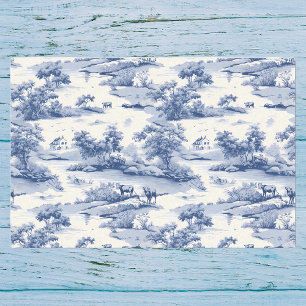 Toile De Jouy Blue Seidenpapier