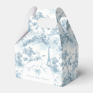 Toile de Jouy Bonjour Bebe-französische Babyparty Geschenkschachtel