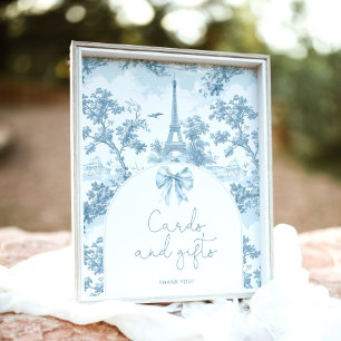 Toile de Jouy Bonjour Parisian Karten und Geschenk Poster