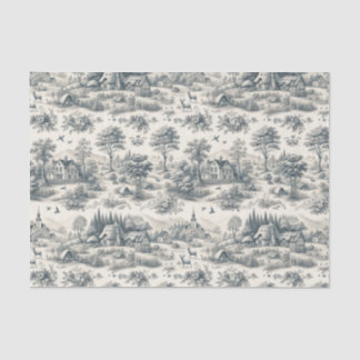 Toile de Jouy Countryside Tissue Paper | elegant Seidenpapier