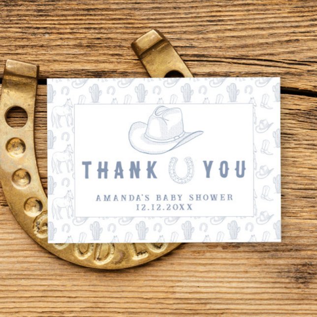 Toile De Jouy Cowboy Babydusche Danke (Von Creator hochgeladen)