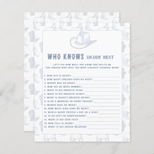 Toile de jouy Cowboy - Wer kennt Daddy best game
