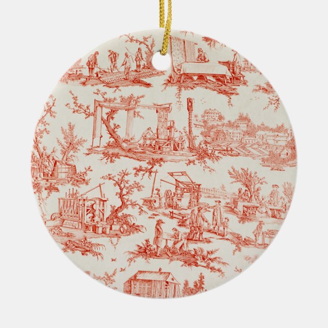 Toile de Jouy, die Prozesse von manuf Keramikornament (Vorne)