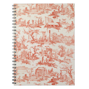 Toile de Jouy, die Prozesse von manuf Notizblock