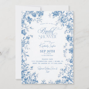 Toile De Jouy Französische Blumige Hochzeit Einladung