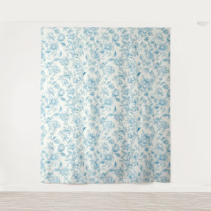 Toile de Jouy Französische Chinoiserien Pfingstros Wandteppich