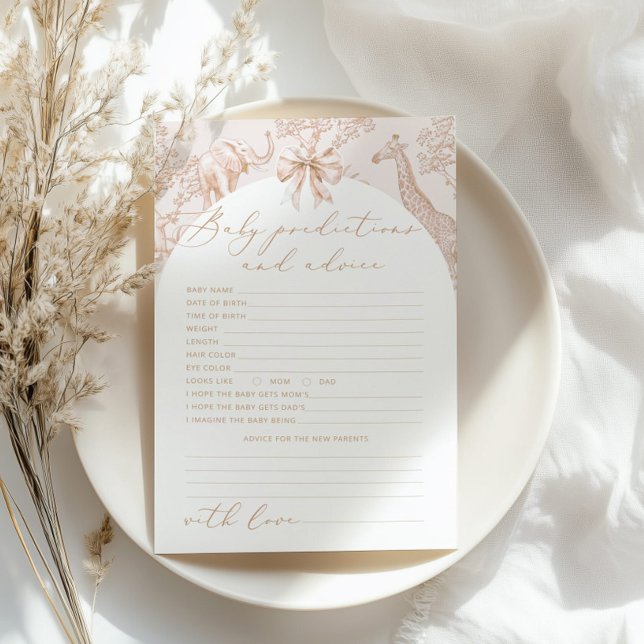 Toile de Jouy Jungle Predictions and advice card (Von Creator hochgeladen)