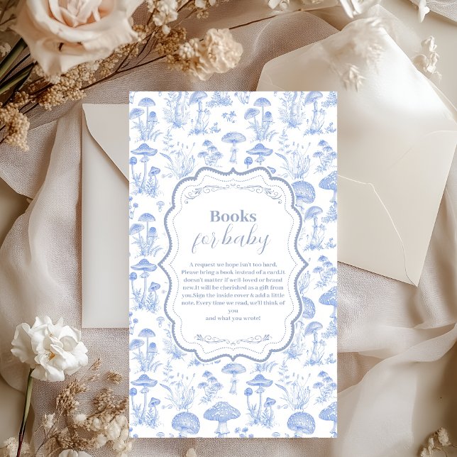 Toile De Jouy Mushrooms Woodland Books for Baby Begleitkarte (Von Creator hochgeladen)