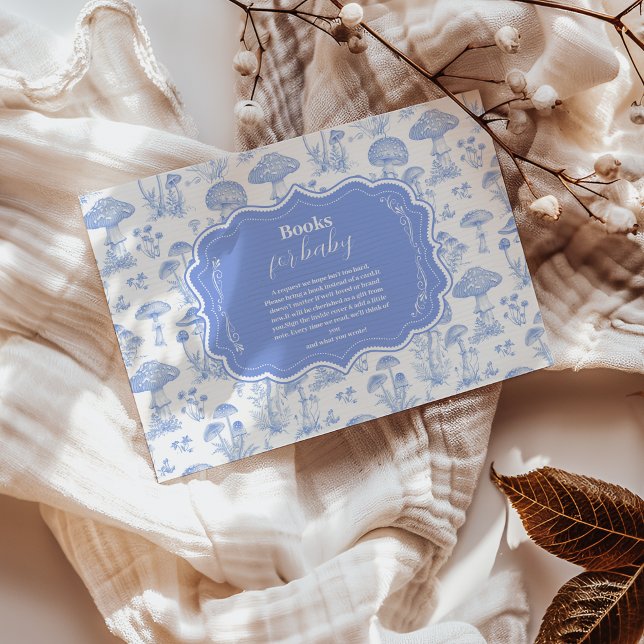 Toile De Jouy Mushrooms Woodland Books for Baby Begleitkarte (Von Creator hochgeladen)