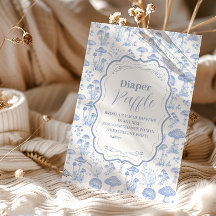 Toile De Jouy Mushrooms Woodland Diapper Raffle