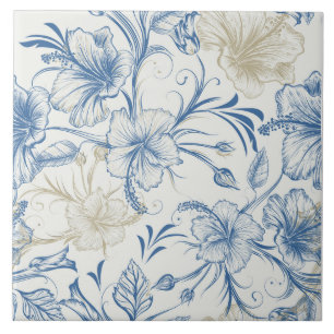 Toile-De-Jouy-Muster Fliese