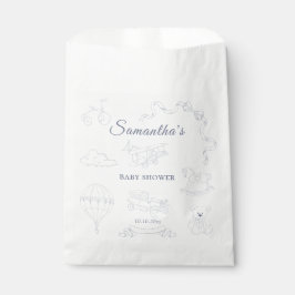 Toile de Jouy Nursery Baby Shower Geschenktütchen