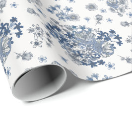 Toile-De-Jouy Pattern Wedding Geschenkpapier