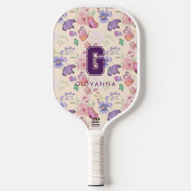 Toile de Jouy  Pickleball Paddle (Vorderseite)
