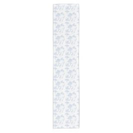 Toile De Jouy Safari Blue Baby Shower Table Runner Kurzer Tischläufer