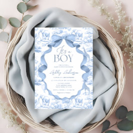 Toile de Jouy Safari Es ist eine Baby-Dusche Einladung