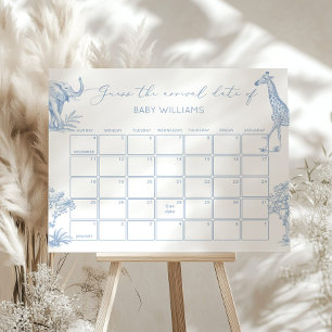 Toile de Jouy Safari Raten Sie den Fälligkeitsterm Poster