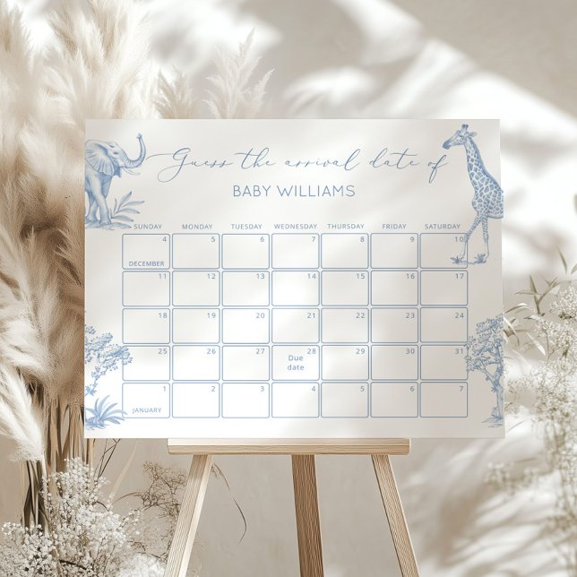 Toile de Jouy Safari Raten Sie den Fälligkeitsterm Poster (Von Creator hochgeladen)