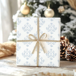 Toile de Jouy Teddy Babydusche Geschenkpapier