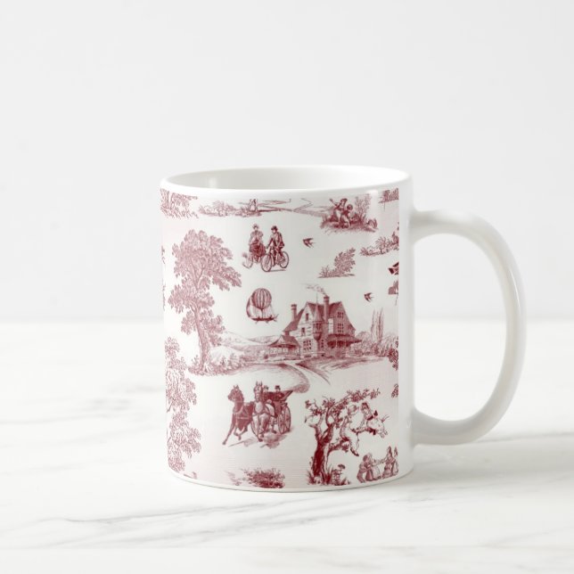 Toile De Jouy - Vintager Nachmittag Tasse (Rechts)