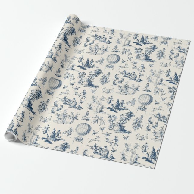 Toile du Jouy wrapping paper Geschenkpapier (Ungerollt)