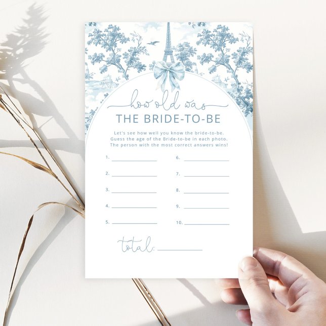 Toile Eiffelturm Wie alt war das Brautspiel (Von Creator hochgeladen)