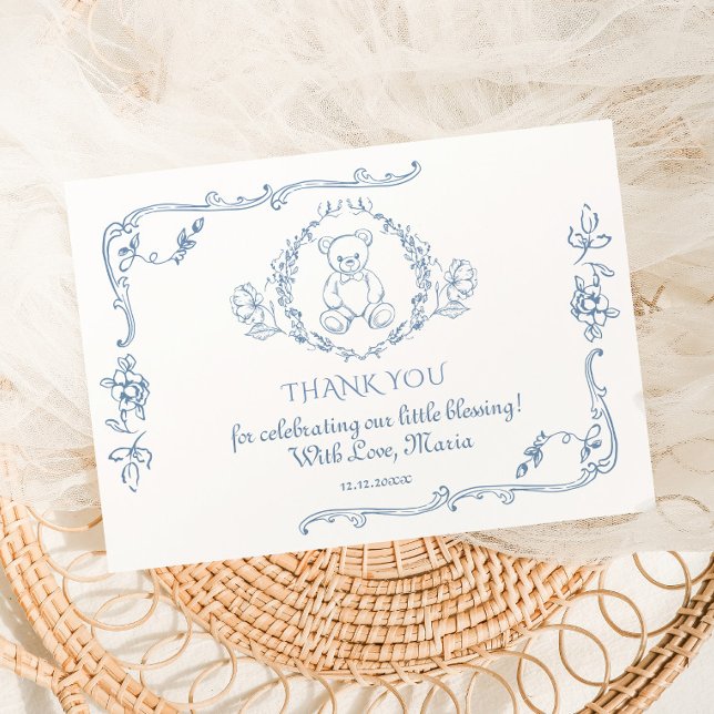 Toile Eleganframe Teddy bear Danke (Von Creator hochgeladen)